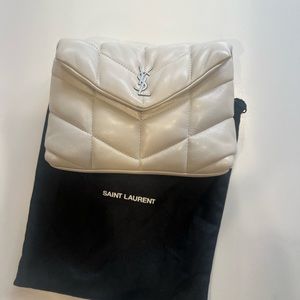 Saint Laurent Loulou small puffer pouch